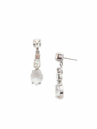 Sorrelli Dynamic Dangle Earring In Crystal And Palladium