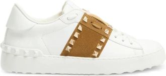 Valentino Garavani Schoenen, Dames, Wit, 39 1/2 EU, Leer, Valentino Garavani Sneakers