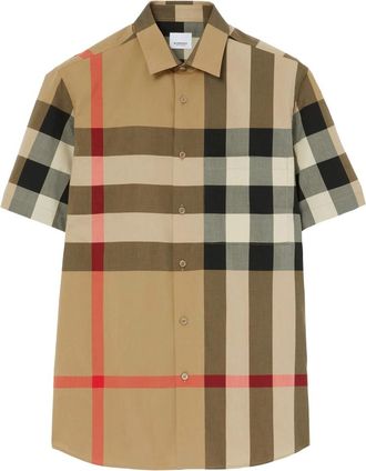 Burberry Checkered Short-sleeved Shirt