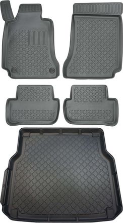 OEM Juego De Alfombrillas Para Coche Y Maletero Para Mercedes Clase C W204 Familiar (diciembre De 2007 A Septiembre De 2014)