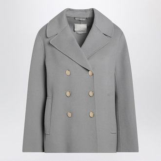 Max Mara S Max Mara Air Blue Jacket In Wool Drap
