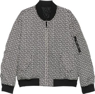 Balmain PB-monogram Bomber Jacket