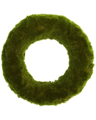 Nearly Natural 18In Moss Artificial Wreath