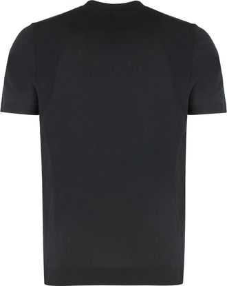 HUGO BOSS Mens Crew Neck T-Shirt Cotton Blend Black T-Shirts And Polos