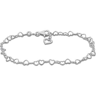 Delmar Heart Link Bracelet in Silver at Nordstrom Rack