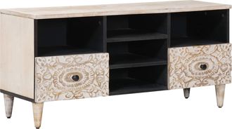 vidaXL Mueble De Tv 100 X 33,5 X 46 Cm Madera De Mango Maciza Vidaxl