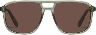Quay On the Fly 57mm Aviator Sunglasses in Mss/brn at Nordstrom Rack