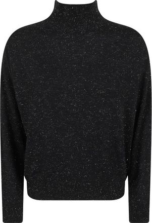 PESERICO Maglia Tricot - Knitwear - Mujer - Negro - XL