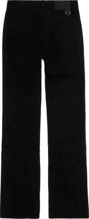 Chlo&eacute; Womens High-Waist Cotton Trousers Black Outer