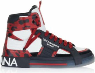 Dolce & Gabbana Witte Heren Sneaker- Modern & Comfortabel - Heren - Sneakers - Veelkleurig - 43 EU - Schoenen