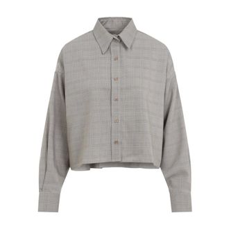 Frankie Shop Arlen Boxy Shirt - female - The Frankie Shop - Shirts - Gray - S - Blouses & Shirts