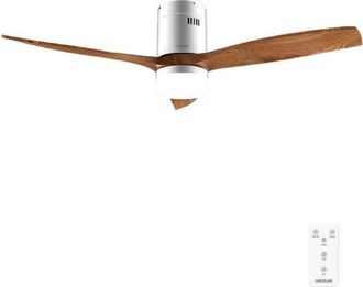 Cecotec Cecotec Ventilador De Techo Con Luz Energysilence Aero 5600 Classic Iron&darkwood. Motor Dc 40w, 3 Aspas