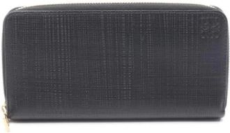 Loewe Pre-owned Wallets, female, Black, Size: ONE SIZE Pre-owned Leather Wallet