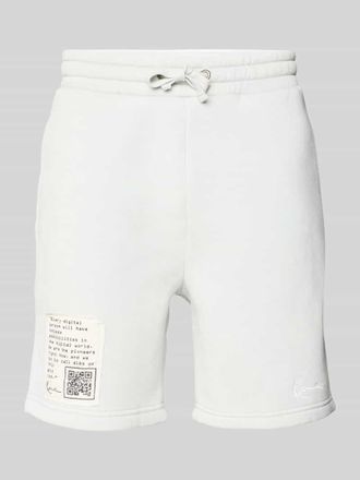 Karl Kani Regular Fit Sweatshorts mit Statement-Patch in Blau, Gr&ouml;&szlig;e S