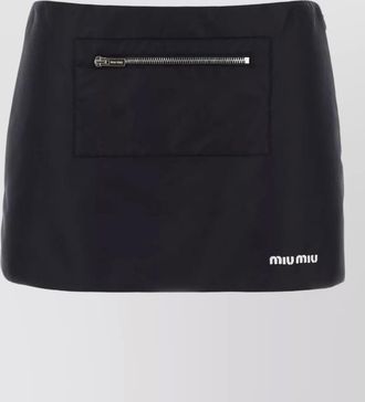 Miu Miu nylon low-rise mini skirt