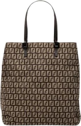 Fendi Pre-owned Tote Bags, female, Brown, Size: ONE SIZE Pre-owned Tote Bag