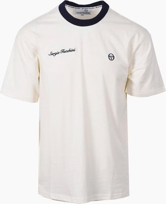 Sergio Tacchini Mens SERGIO TACCHINI BERTO T-SHIRT GARDENIA - White - Size: 38