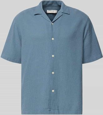 Selected Relaxed Fit Freizeithemd aus reiner Baumwolle Modell RLXCAL in Rauchblau, Gr&ouml;&szlig;e XXL