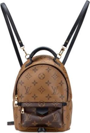 Louis Vuitton Pre-owned Mini Palm Springs - Dames - Vintage Rugzakken - Bruin - ONE Size - Leer - Vintage