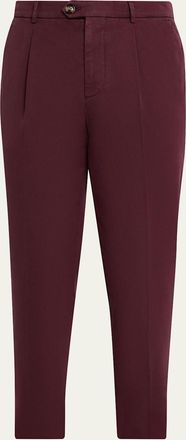 Brunello Cucinelli Mens Tapered Single-Pleated Pants