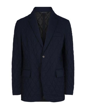 Brioni Single-Breasted Wool & Silk-Blend Quilted Blazer