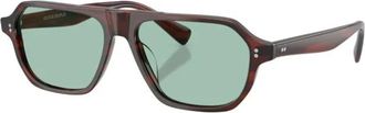 Oliver Peoples Remment Brillen - unisex - Zonnebrillen - Bruin - 56 MM - Accessoires