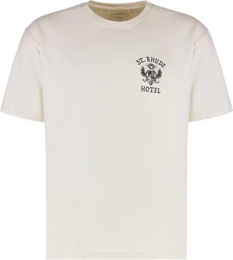 Rhude Logo Cotton T-Shirt