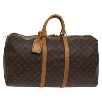 Louis Vuitton Tweedehands Canvas Louis Vuitton tassen - Dames - Pre-owned - Bruin - Maat: ONE Size Leer