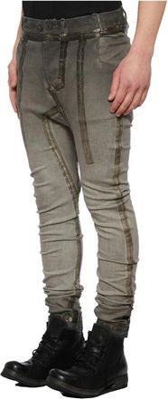 Boris Bidian Saberi Klassieke Denim Jeans - Heren - Slim Fit Broeken - Grijs - M - Denim - Broeken