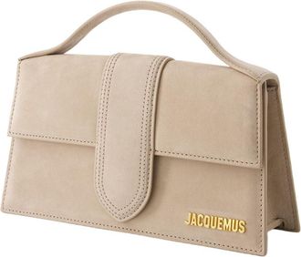 Jacquemus Womens Le Grand Bambino - Jacquemus Leather Beige Cowhide Bags Handbags-Purses