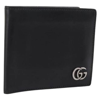 Gucci Pre-owned Vintage Portemonnee - Heren - Vintage Accessoires - Zwart - ONE Size - Leer - Vintage