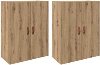 vidaXL Wall Mounted Cabinets 2 pcs Artisan oak 69.5 x 34 x 90 cm Vidaxl