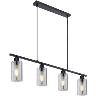 Globo Lighting Lampada a sospensione - Hadera - nero - metallo - grande - Globo