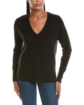 N.Peal N. PEAL Relaxed V-Neck 100% Cashmere Sweater