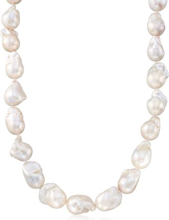 Ross-Simons 12-15mm Cultured Baroque Pearl Necklace With 14kt Yellow Gold