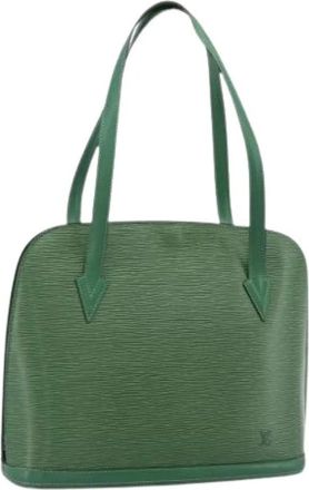 Louis Vuitton Pre-owned Vintage Epi Shoulder Bag - Dames - Vintage Schoudertas - Groen - ONE Size - Leer - Vintage