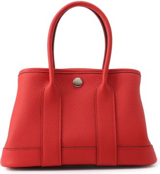 Herm&egrave;s Garden Silver Negonda Leather Handbag Tote Bag