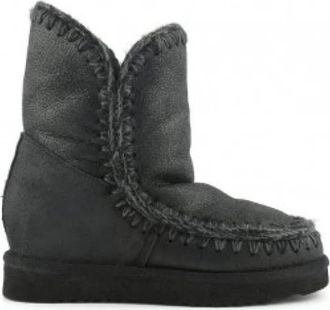 Mou Eskimo Inner Wedge Short - Dames - Winterlaarzen - Zwart - 38 EU - Wol - Schoenen