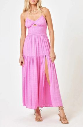L*Space L*Space Calla Cover Up Sundress Womens Tulip Smocked Sweetheart Neck GBO3918