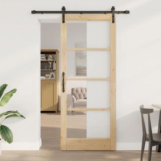 vidaXL Puerta Deslizante Otro Orkdal Marr&oacute;n 86 X 211 Cm Vidaxl