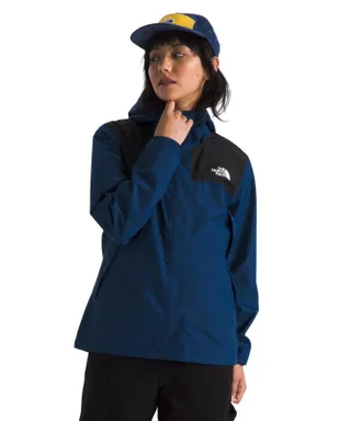 The North Face Antora Rain Jacket Women Estate Blue Waterproof Hooded GBO2993