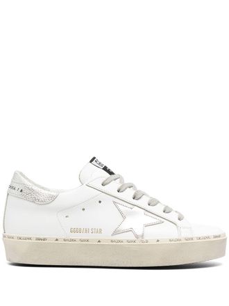 Golden Goose Hi Star Suede Leather Sneakers