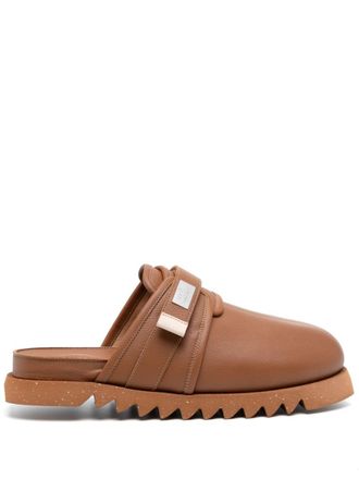 Suicoke x Marsell Zavo leather mules - Brown