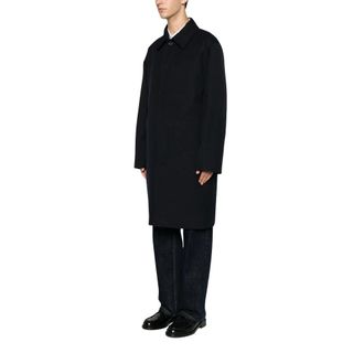 A.P.C. Single-Breasted Coat - male - A.P.C. - Single-Breasted Coats - Blue - M - Coats