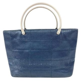 Chanel Pre-owned Vintage Nylon Handtas - Dames - Vintage Handtas - Blauw - ONE Size - Nylon - Vintage