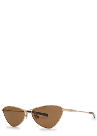 Saint Laurent Cat-eye Sunglasses - Gold - One Size