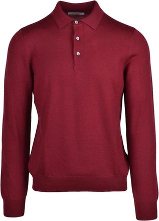 Gran Sasso Truien & Vesten, Heren, Rood, M, Wol, Polo in maglia