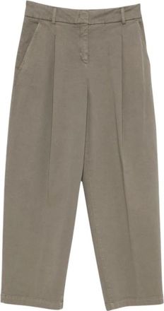 Via Masini 80 Geknipte broek - Dames - Vrijetijds broeken - Groen - S - Broeken