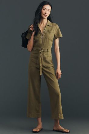 Maeve The Colette Linen Jumpsuit by Maeve