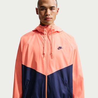 Nike Mens Windrunner Lined Jacket in Orange | HV8369-835